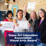 Fort Worth Academy of Fine Arts Teachers receiving the Texas Art Education Association Visual Arts Award