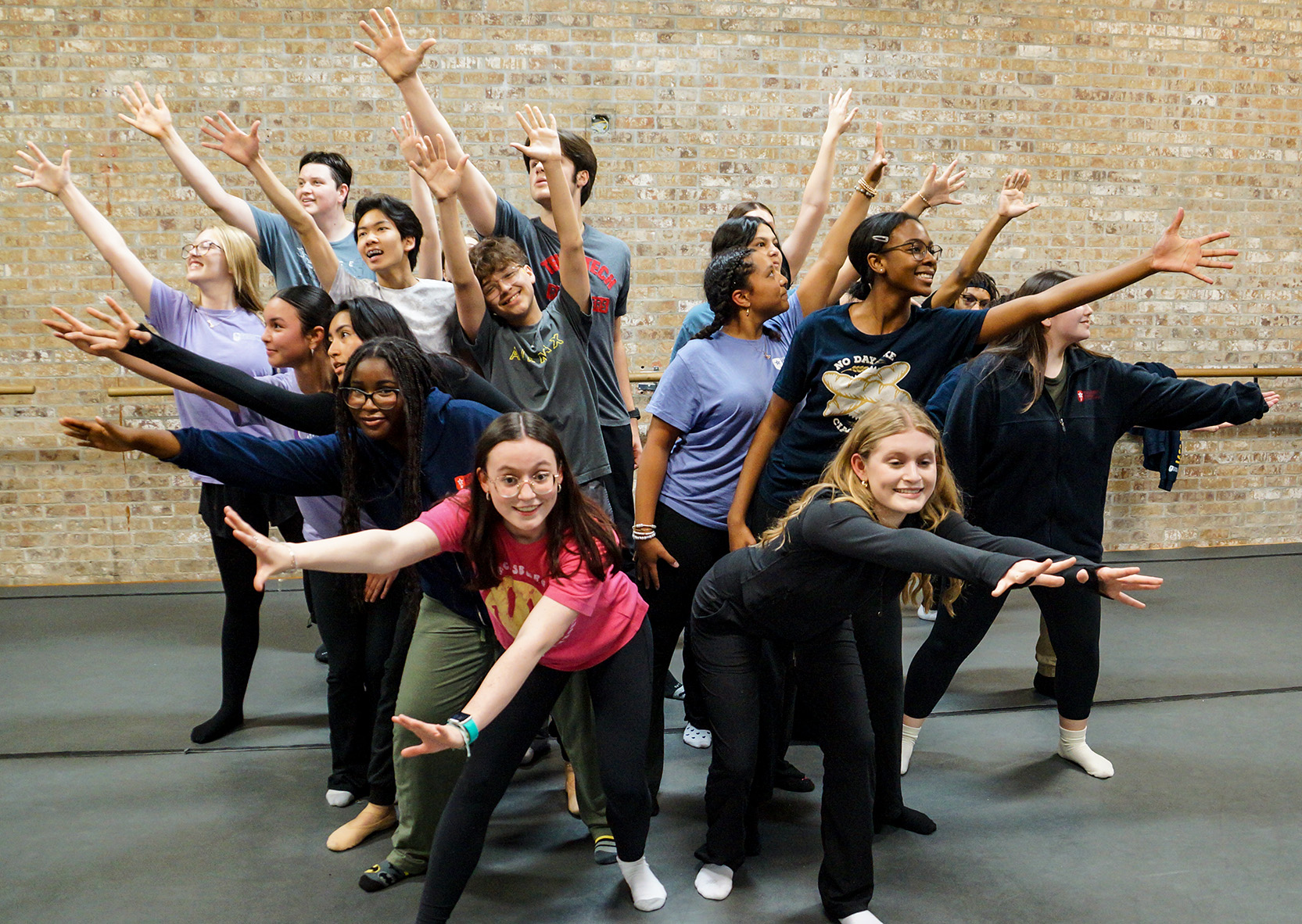 Young performers in costume performing at TCA+A's Fine Artsin Fort Worth