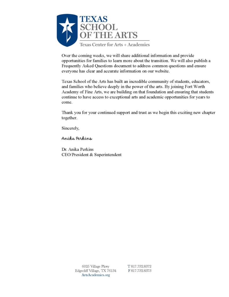 TeSA Parent Letter Page 2