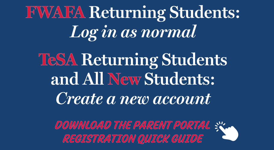 FWAFA Log in normally. TeSA and New, create an account